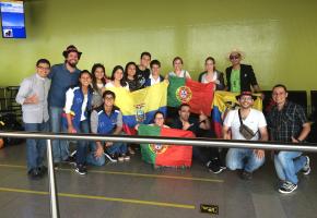 Com equatorianos, em Amesterdão.